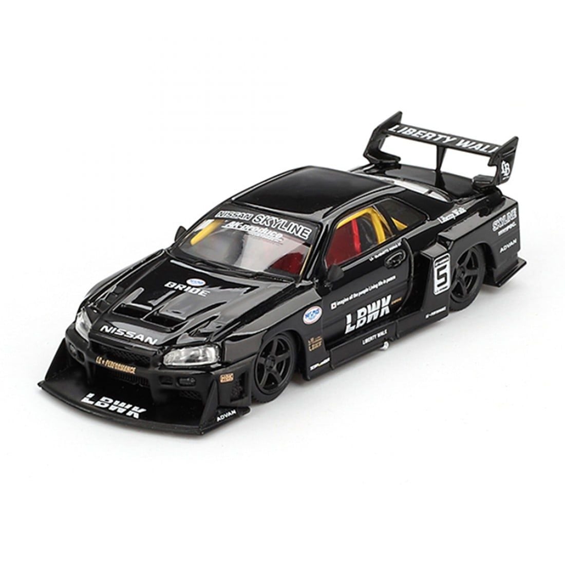 Mini GT - Nissan LB-ER34 Super Silhouette SKYLINE Black - 844