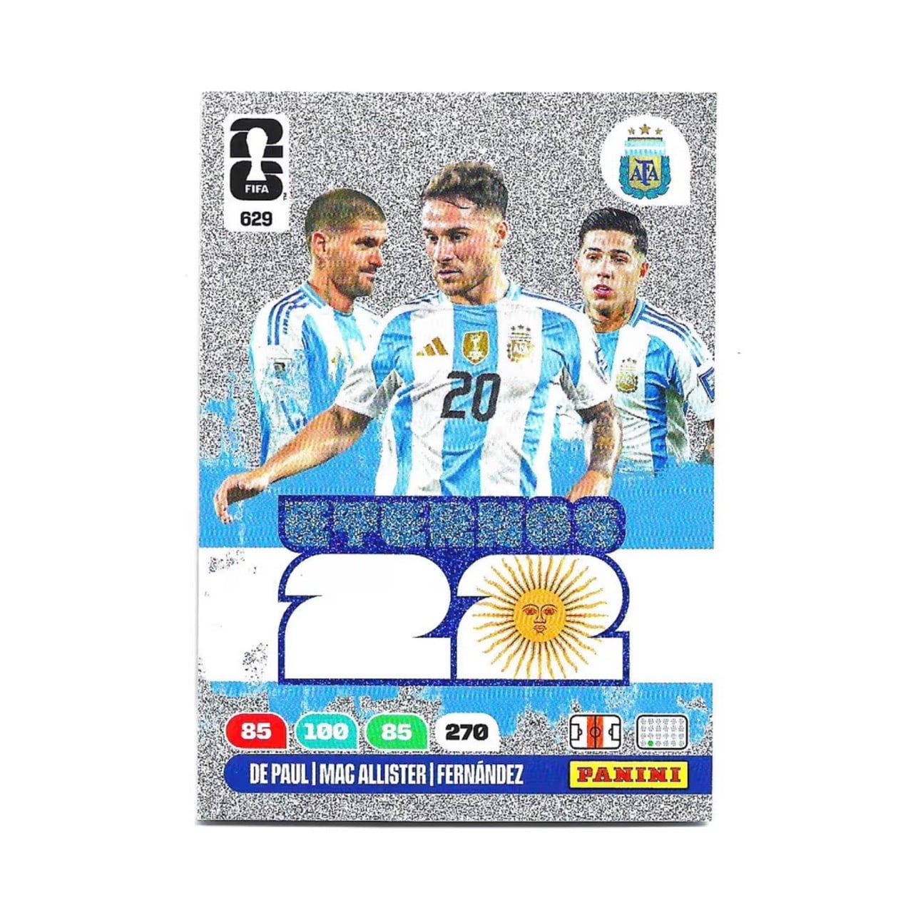 PANINI - DE PAUL | MAC ALLISTER | FERNANDEZ ETERNOS 22 FIFA WORLD CUP 2026 ADRENALYN XL NO.270 - PSC.270 