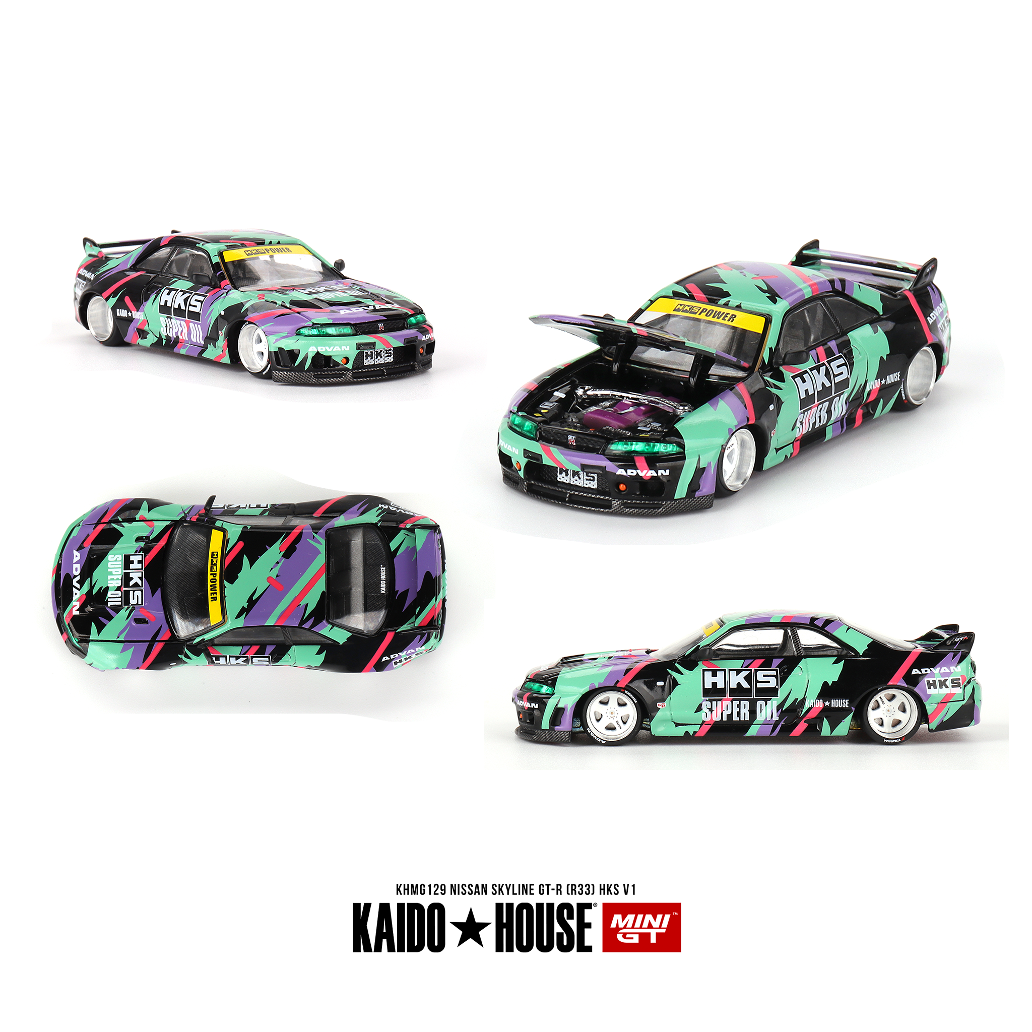  KAIDO HOUSE - Nissan skyline GT-R R33 HKS V1 - KHMG129 