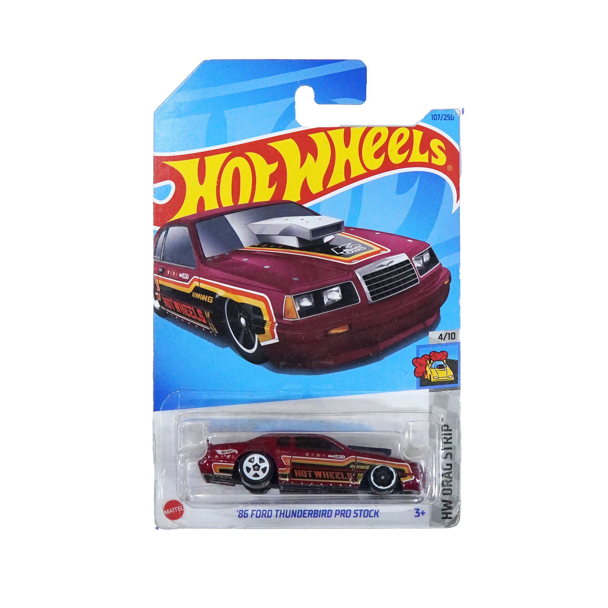  HOT WHEELS BASIC '86 FORD THUNDERBIRD PRO STOCK HKK03 
