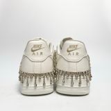  NIKE AIR FORCE 1 LOW WHITE MINI GOLD SWOOSHES FV3654-111 