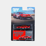 MINI GT - CHASE INCLUDED - Nissan LB-ER34 Super Silhouette SKYLINE Red/Black - 843 