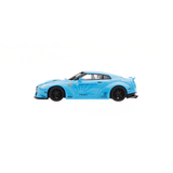 MINI GT - LB☆WORKS Nissan GT-R R35 LBWK Light Blue - 4 – aera