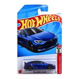  HOT WHEELS QUARTER MILE HEROES - TESLA MODEL S PLAID BLUE - HRY91 