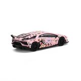  MINI GT - LAMBORGHINI AVENTADOR SVJ BABY PINK MINI GT GIVE 2022 HK EDITION - 460 