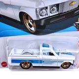  HOT WHEELS BASIC - CUSTOM '72 CHEVY LUV WHITE - HTD75 