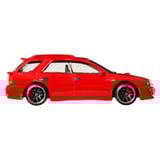 HOT WHEELS SILVER - 1999 SUBARU IMPREZA FAST & FURIOUS RED - JKX10 
