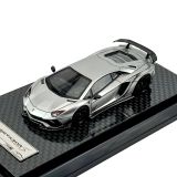  YM MODEL - [2 VER] 1/64 ROWEN RESIN LAMBORGHINI AVENTADOR S SILVER - YM64LAS 