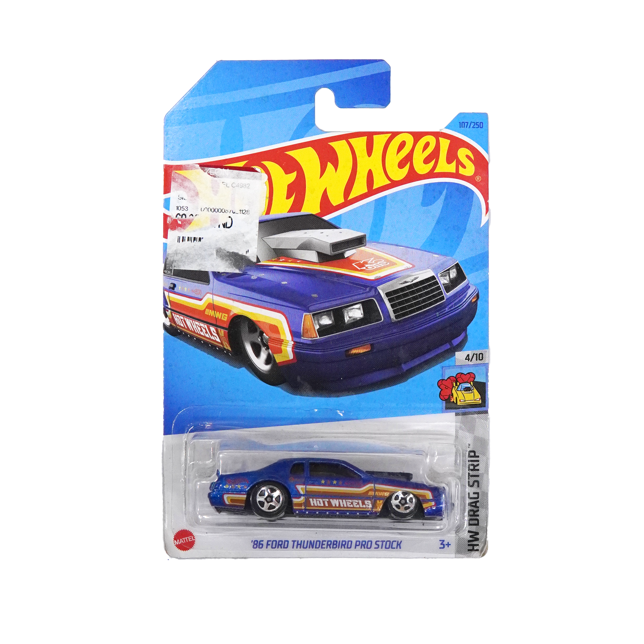  HOT WHEELS BASIC '86 FORD THUNDERBIRD PRO STOCK HKH32 