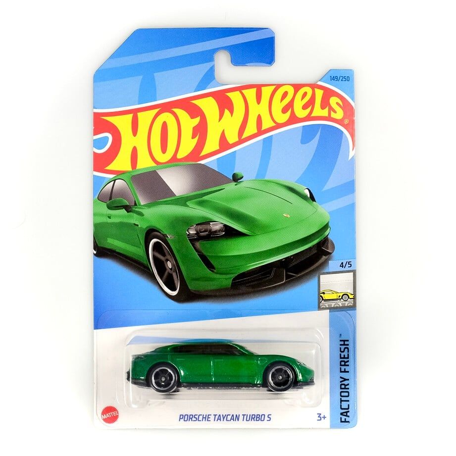  HOT WHEELS BASIC - PORSCHE TAYCAN TURBO S GREEN - HKJ31 