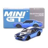 MINI GT - [KÈM CHỮ KÝ] NISSAN SKYLINE KENMERI LIBERTY WALK CHROME BLUE HOBBY EXPO CHINA 2024 HEC - 730 