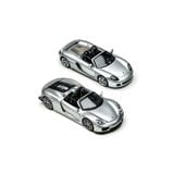  TIME MICRO - 1/64 PORSCHE 918 SPYDER AND CARRERA GT SILVER SET - TM643529 
