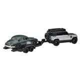 HOT WHEELS PREMIUM - SET TEAM TRANSPORT 2023 LAND ROVER DEFENDER 110 VS JAGUAR MK1 - JBM29 