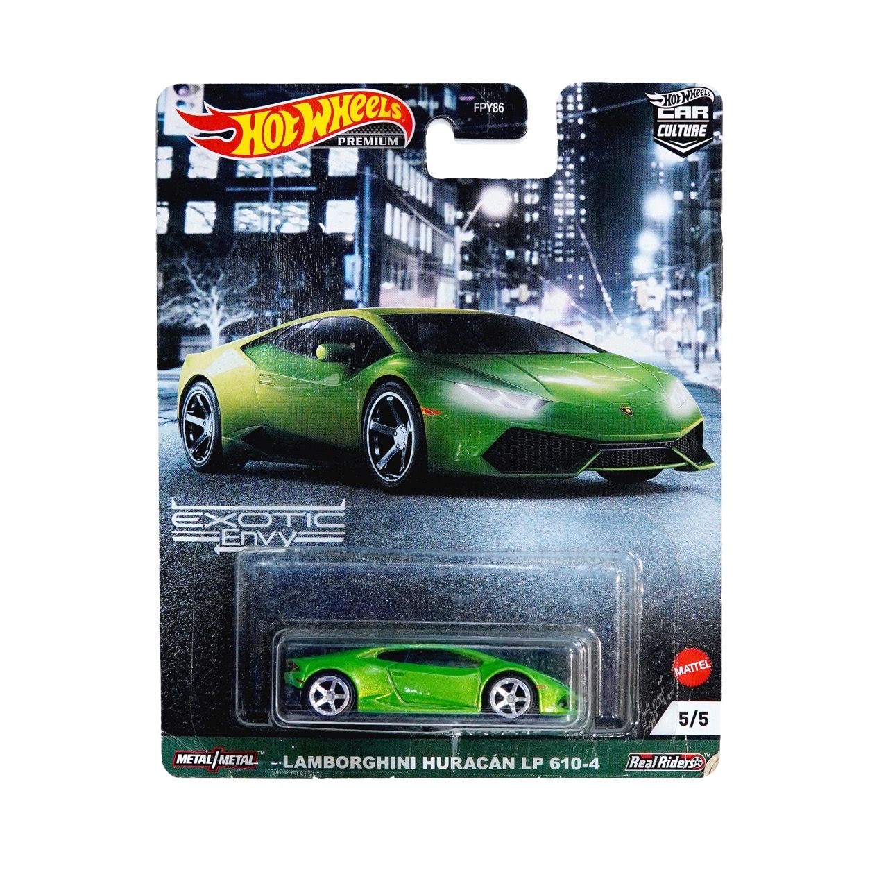  HOT WHEELS PREMIUM LAMBORGHINI HURACÁN LP 610-4 GRJ74 