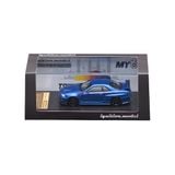  IGNITION MODEL - 1/64 NISSAN SKYLINE GT-R BNR34 V-SPEC II BLUE METALLIC R34 - IG3838 