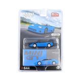  MINI GT - 1/64 BUGATTI EB110 GT BLU BUGATTI - 644 
