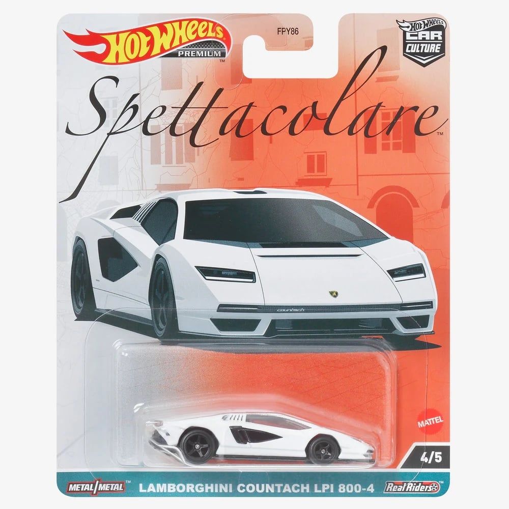  HOT WHEELS PREMIUM - SPETTACOLARE LAMBORGHINI COUNTACH LPI 800-4 - HKC40 