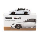  TARMAC WORKS - VERTEX NISSAN SILVIA S15 WHITE METALLIC LAMLEY SPECIAL EDITION - T64G-023-WH 