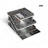  SHOU CANG JIA - 1/64 JAPANESE-STYLE RAMP PARKING LOT DIORAMA BÃI ĐẬU XE 2 TẦNG - SJC73449B 