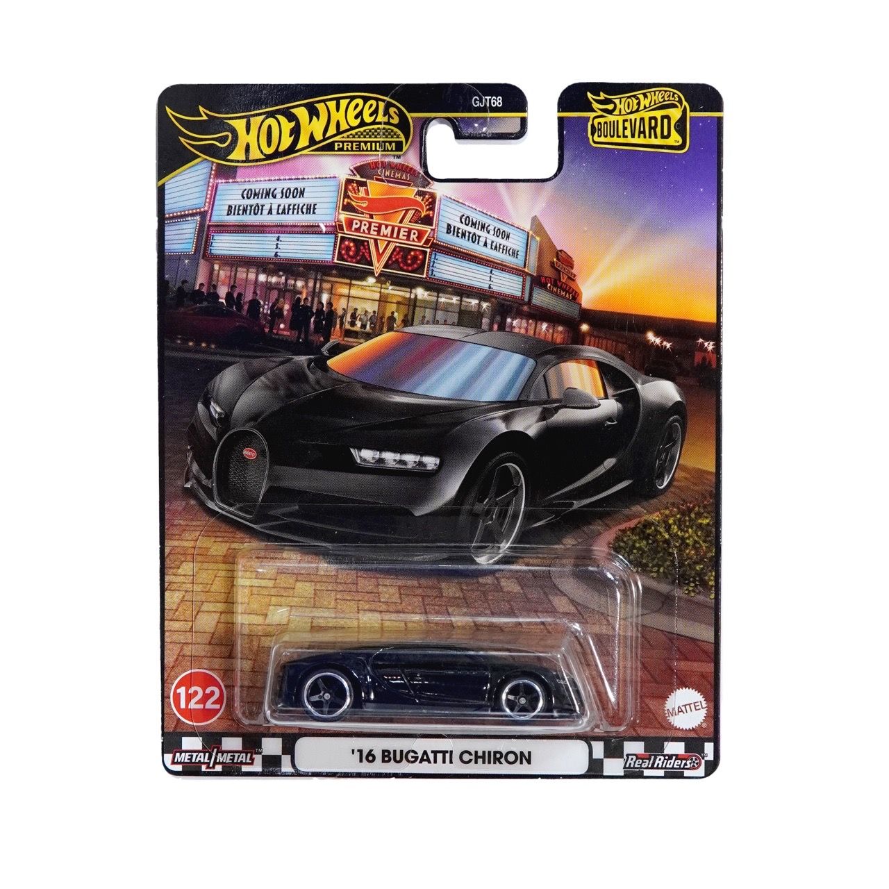  HOT WHEELS PREMIUM -BOULEVARD '16 BUGATTI CHIRON - JBL30 