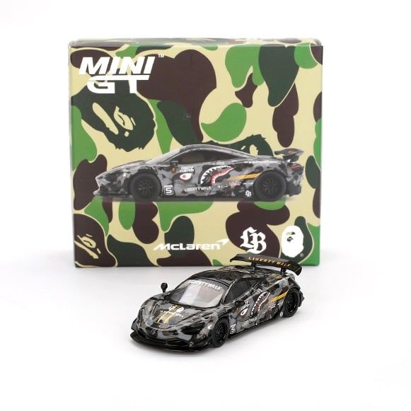 MINI GT LBWK ABC CAMO MCLARREN 720S ×2 A BATHING APE BAPE x LBWK MINI GT ABC CAMO MCLARREN 720S 1/64