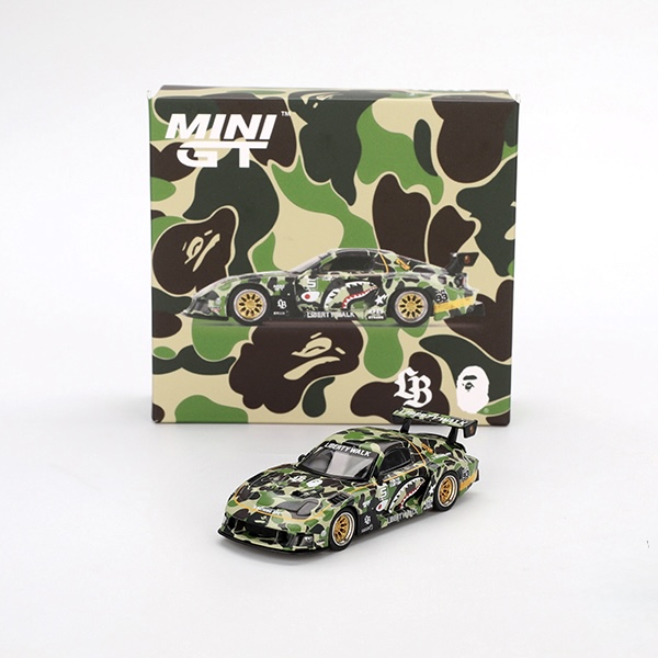 MINI GT - BAPE MAZDA RX-7 LB-Super Silhouette LBWK*A BATHING APE