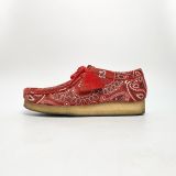  CLARKS X SUPREME WALLABEE BANDANA RED 261-42399 