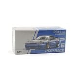  POP RACE - 1/64 NISSAN PANDEM SILVIA S13 MOONTECH BLUE - PR64264 