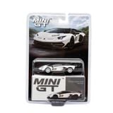  MINI GT - CHASE INCLUDED - LAMBORGHINI AVENTADOR SVJ 63 BIANCO ASOPO - 842 