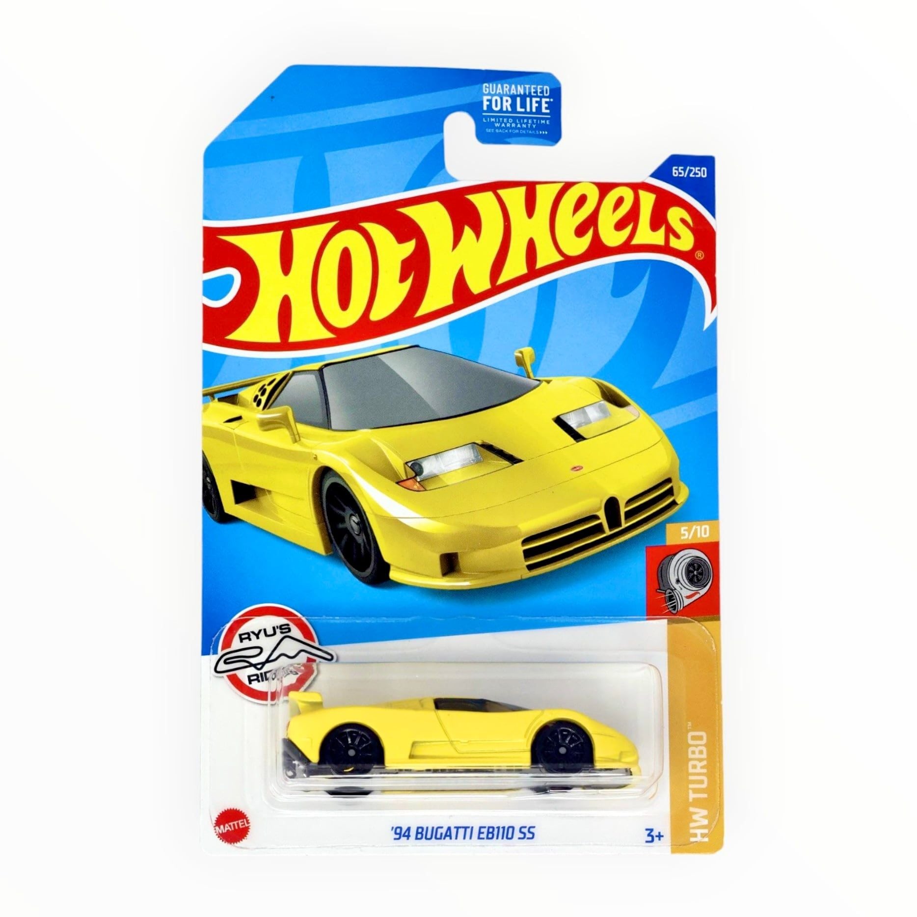  HOT WHEELS BASIC - '94 BUGATTI EB110 SS YELLOW 2020 - HCT67 