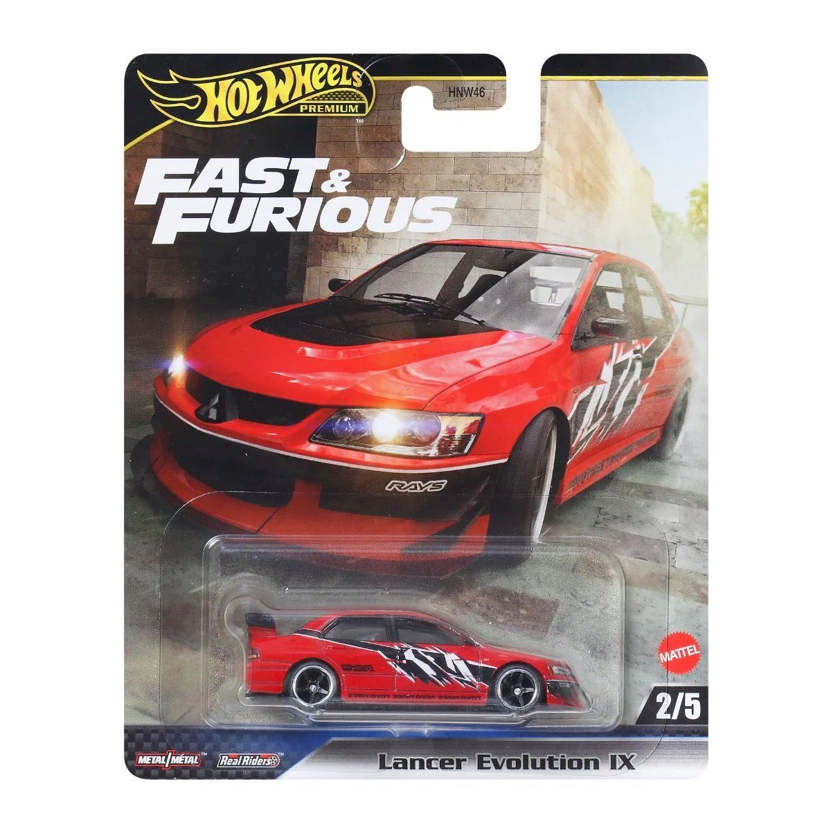  HOT WHEELS PREMIUM - MITSUBISHI LANCER EVOLUTION IX - JBM02 