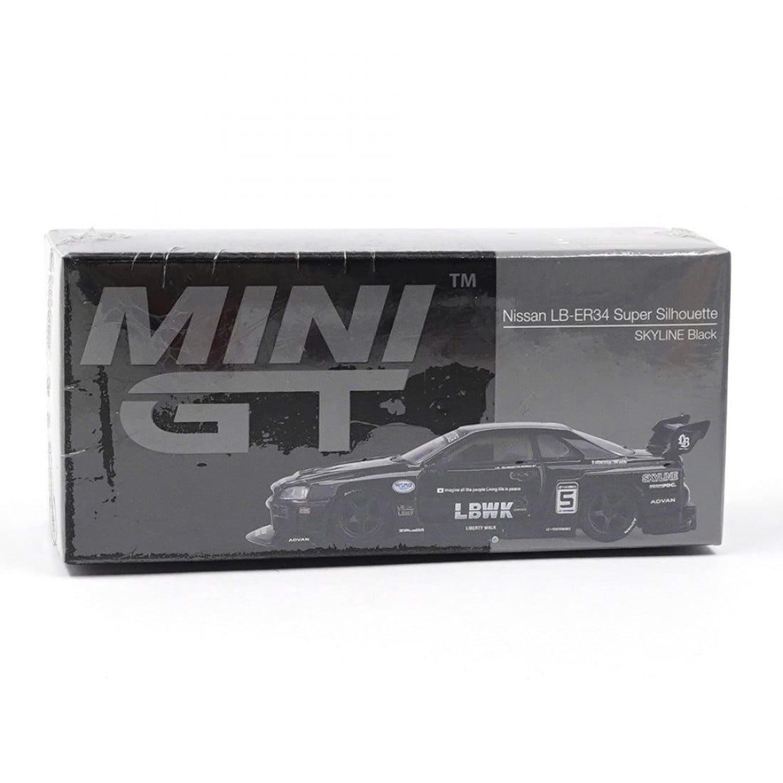 Mini GT - Nissan LB-ER34 Super Silhouette SKYLINE Black - 844