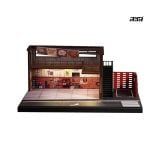  SHOU CANG JIA - 1/64 AMERICAN-STYLE REPAIR SHOP DIORAMA GARA SỬA XE PHONG CÁCH MỸ CỔ ĐIỂN - SCJ82064 