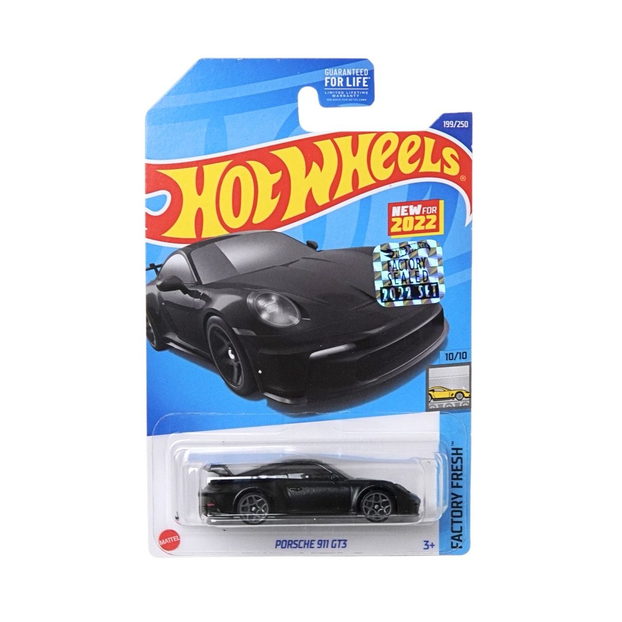  HOT WHEELS FACTORY SEALED - PORSCHE 911 GT3 BLACK - HCX85 