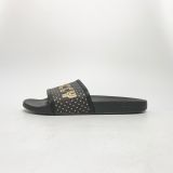  GUCCI BLACK SUPREME CANVAS SLIDES 