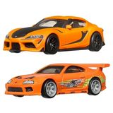  HOT WHEELS PREMIUM - SET 2 CHIẾC 2021 TOYOTA GR SUPRA VS TOYOTA SUPRA - HKF54 