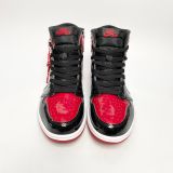  NIKE AIR JORDAN 1 RETRO HIGH OG PATENT BRED 555088 063 