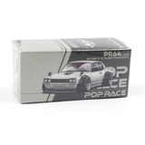  POP RACE - Nissan Skyline GT-R V8 Drift Hakosuka White - PR64113 