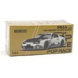  POP RACE - 1/64 TOP SECRET GT300 SUPRA SILVER CHROME - PR64325 