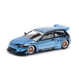  POP RACE - PANDEM CIVIC EG6 BLUE CHROME - PR64206 