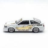  DCT - 1:64 RWB AE86 TOYOTA COROLLA LEVIN GT-APEX TMCS SINGAPORE LIMITED EDITION WHITE WITH CHROME GOLD - LL-046-323 
