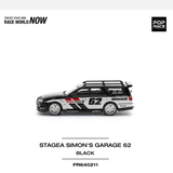  POPRACE - Nissan Stagea Simon's Garage #62 (BLACK) - PR64211 