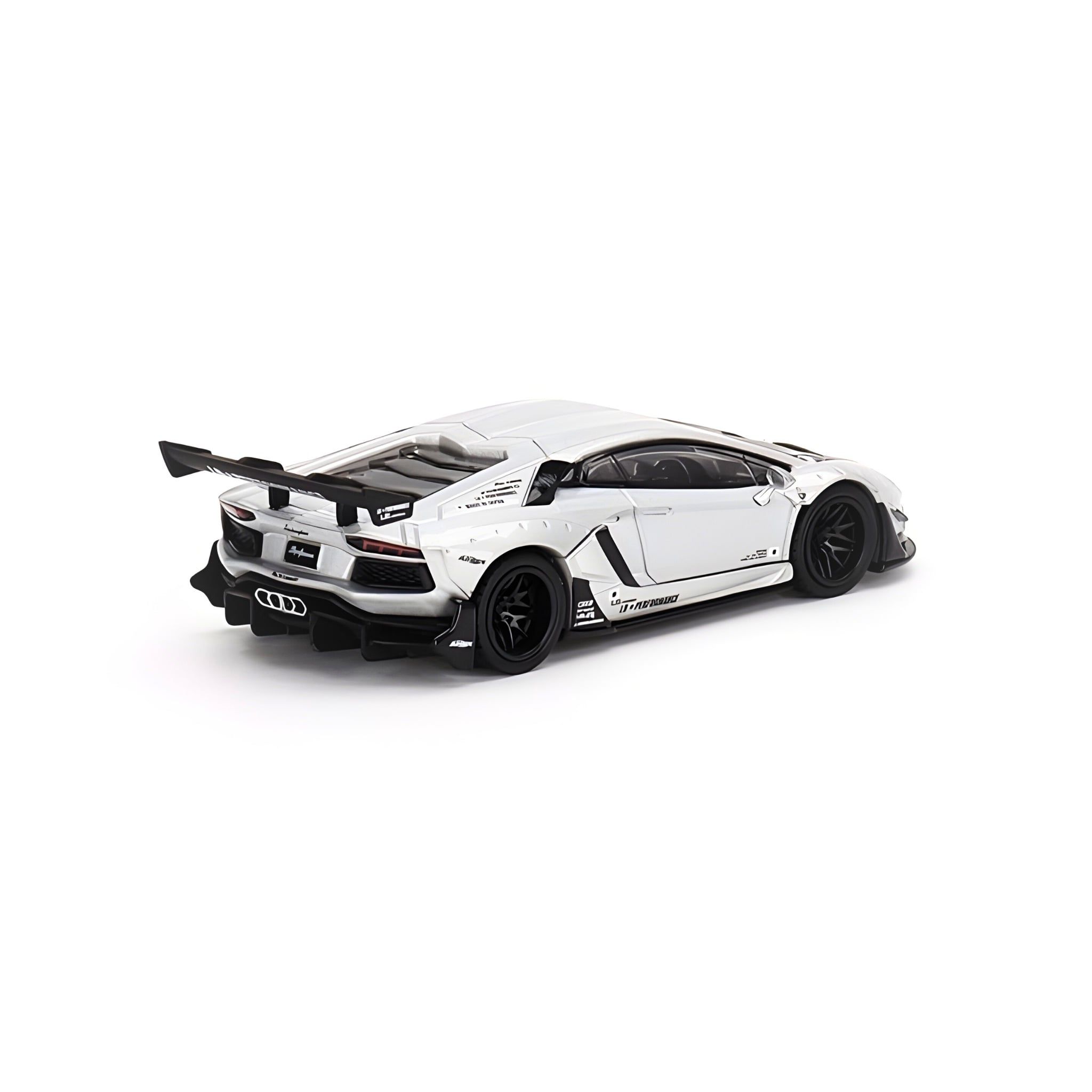 MINI GT - LB☆WORKS LAMBORGHINI AVENTADOR MATT SILVER LHD - 449