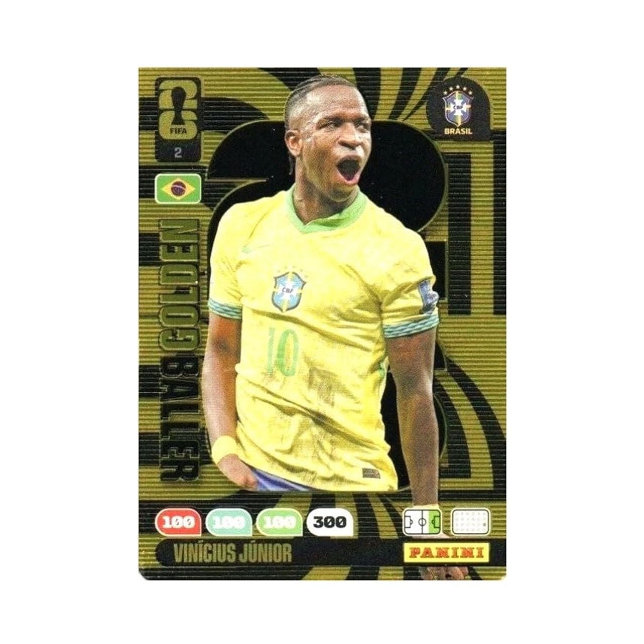 PANINI - GOLDEN BALLER VINICIUS JUNIOR FIFA WORLD CUP 2026 ADRENALYN XL NO.2 - PGB.2 