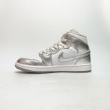  NIKE AIR JORDAN 1 MID SE METALLIC SILVER FN5031-100 