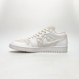  NIKE AIR JORDAN 1 LOW QUILTED WHITE DB6480-100 