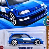  HOT WHEELS BASIC - '90 HONDA CIVIC EF BLUE - HYW81 