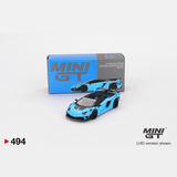  MINI GT - Lamborghini LB-Silhouette WORKS Aventador GT EVO Baby Blue - 494 