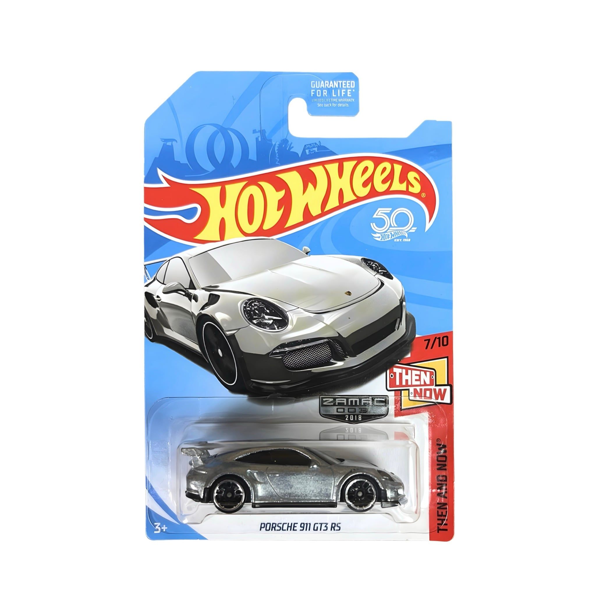  HOT WHEELS THEN AND NOW - PORSCHE 911 GT3 RS ZAMAC - FKB77 
