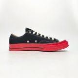  CONVERSE COMME DES GARÇONS PLAY X CHUCK 70 LOW BLACK RED A01795C 